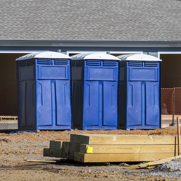 are there any restrictions on what items can be disposed of in the porta potties in Douglas City